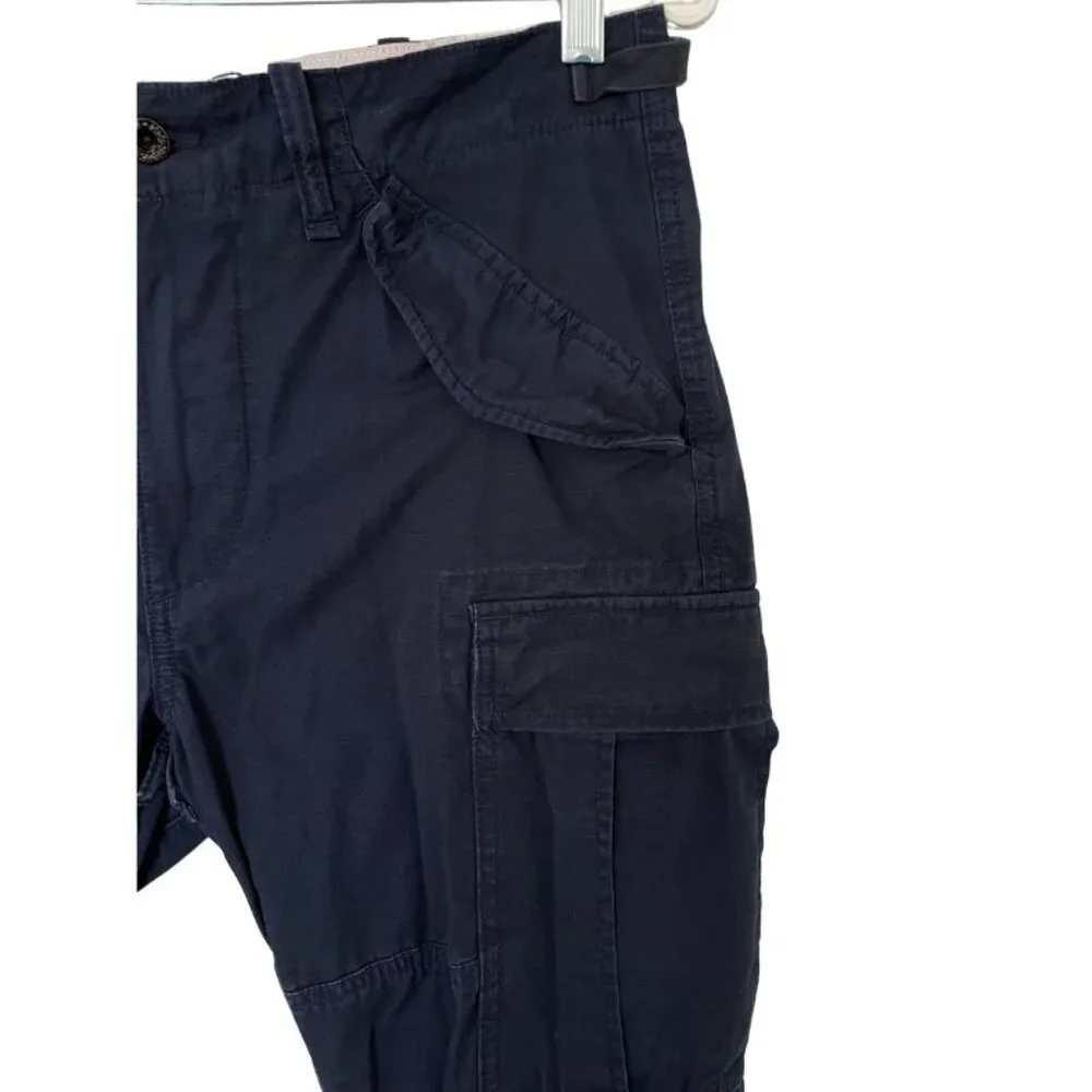 Polo Ralph Lauren Surplus US Division Military Canvas Cargo Pants 30 x 30 Navy